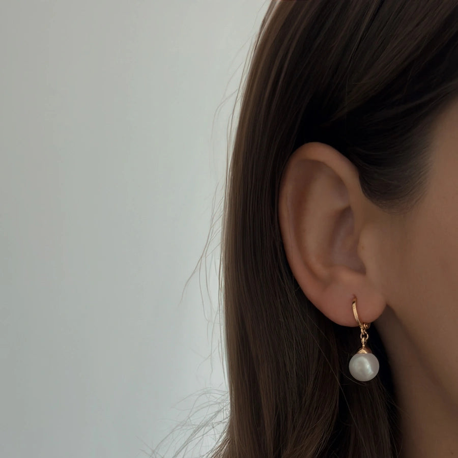 Angelina Pearl Hoops M