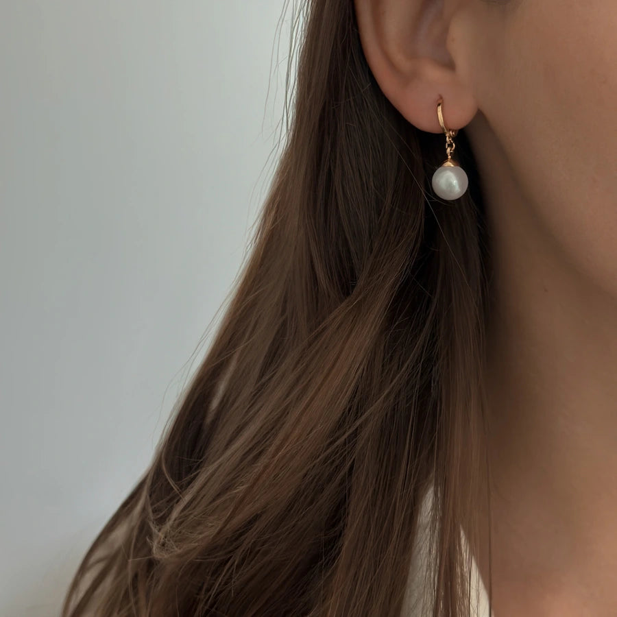 Angelina Pearl Hoops M