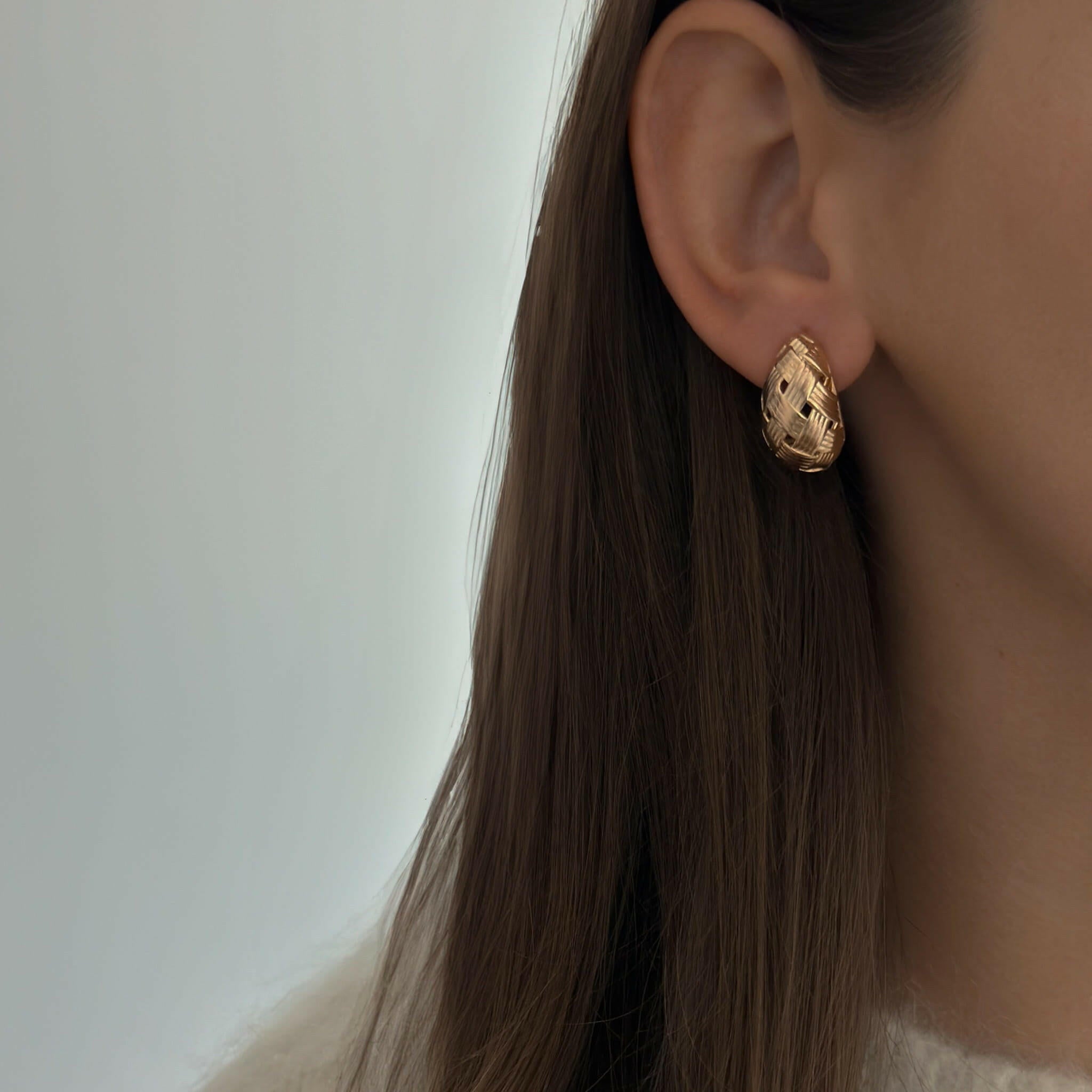 Woven Drop Studs