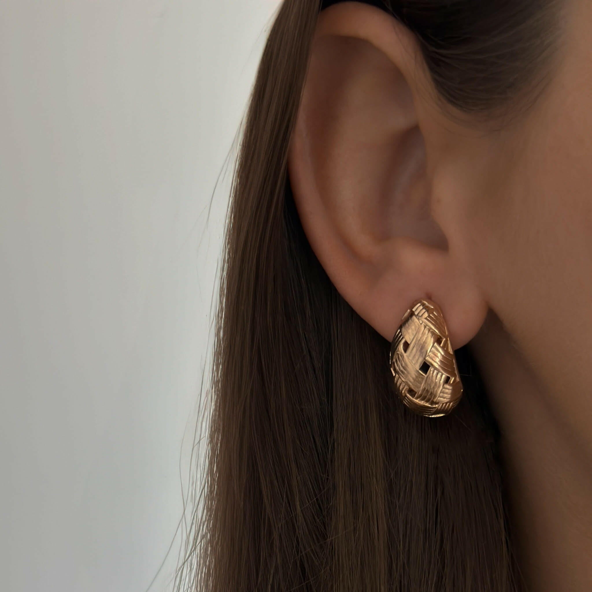 Woven Drop Studs