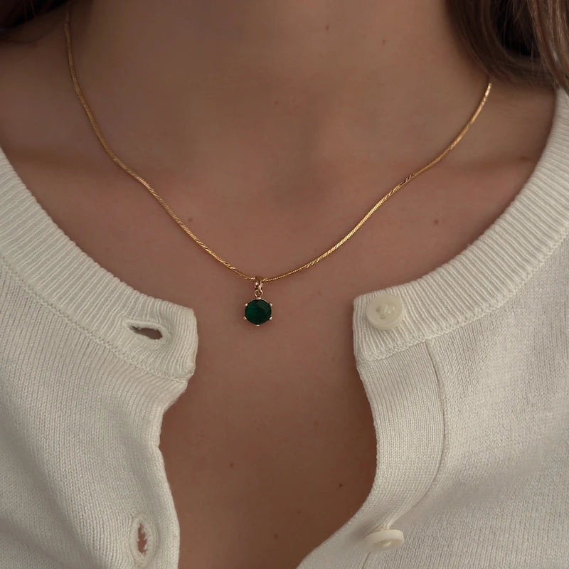 Emerald Diamond Necklace