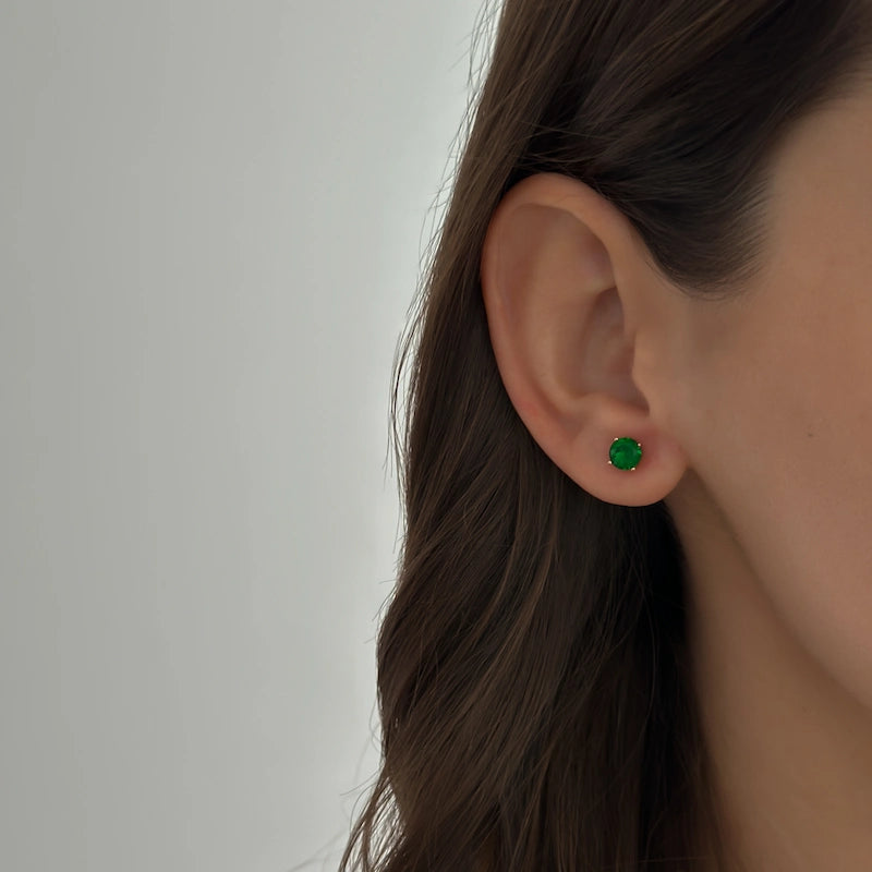 Emerald 5mm Studs