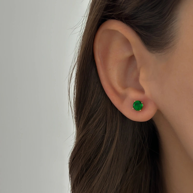 Emerald 5mm Studs