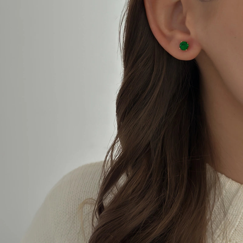 Emerald 5mm Studs