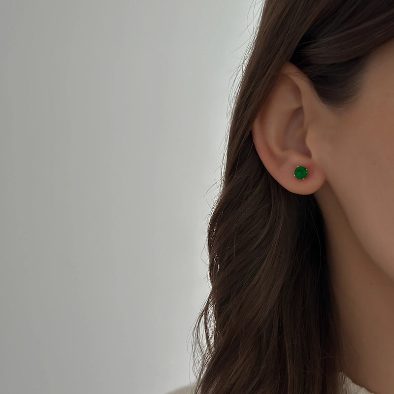 Emerald 5mm Studs
