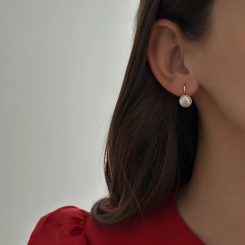 Pearl Clasp Earrings