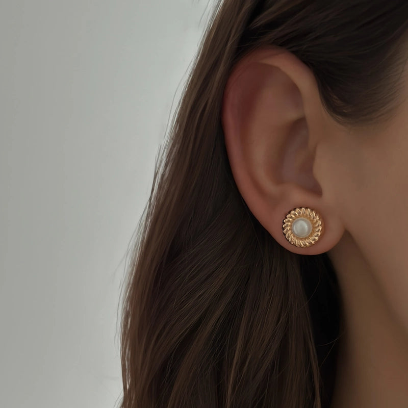 Vintage Pearl Studs