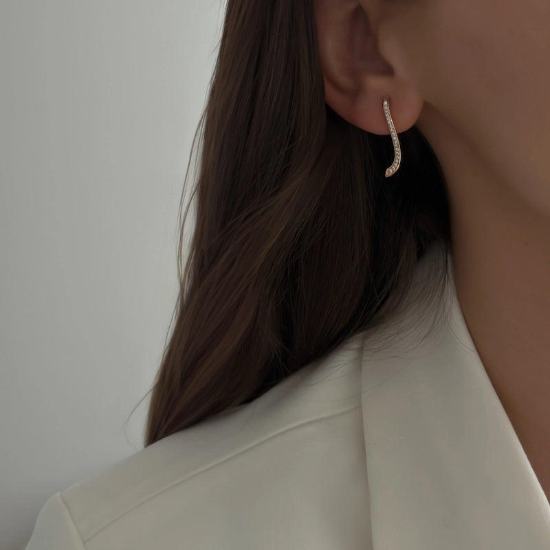 Sparkle Wave Studs