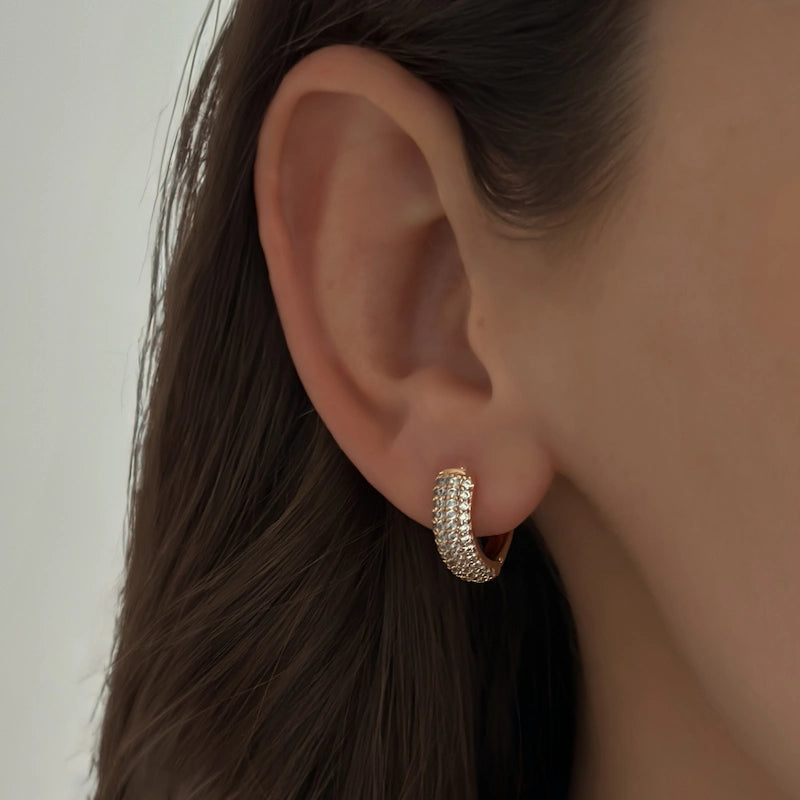 Pave 15MM Hoops