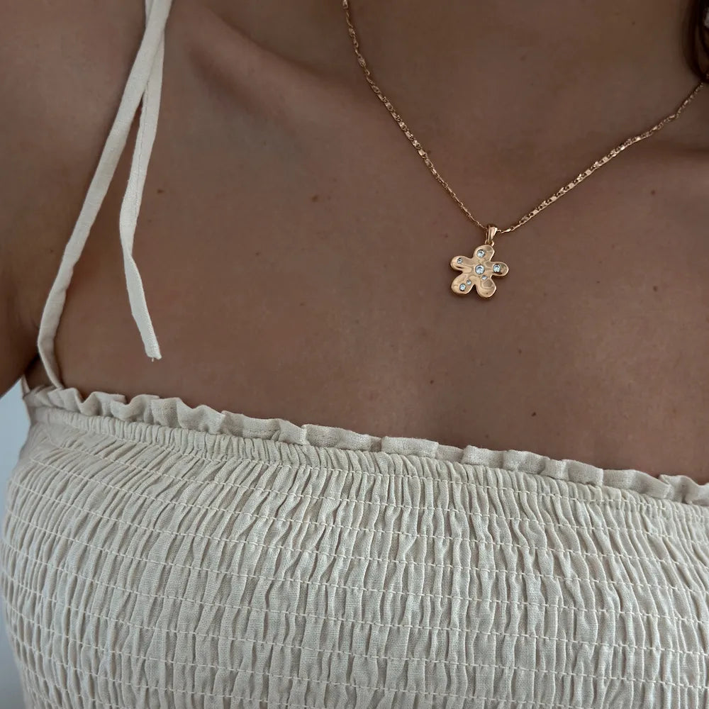 Floral Blot Necklace