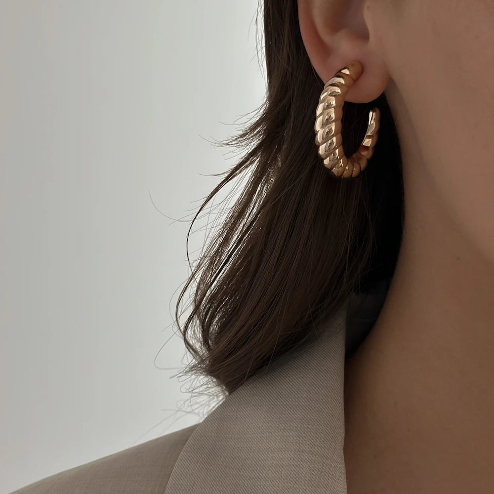 French Twist Hoops