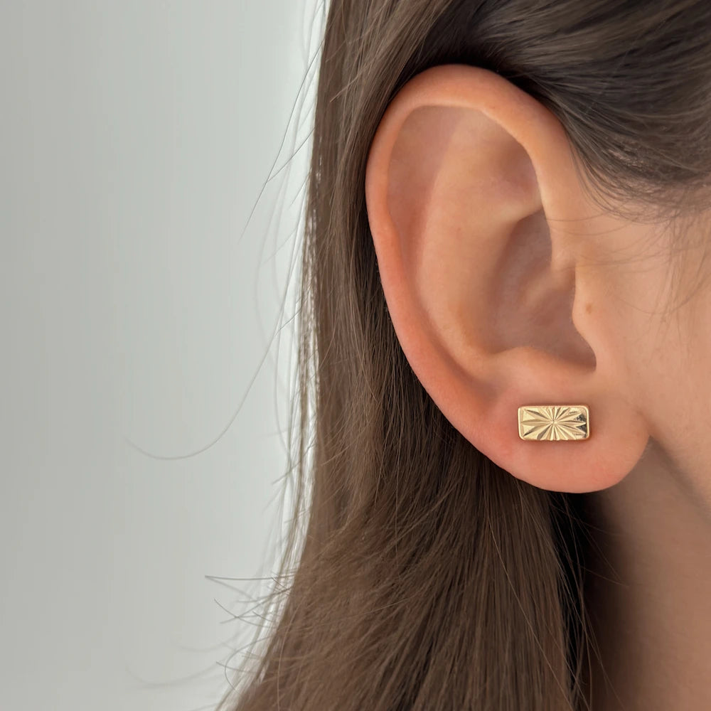 Golden Bar Studs