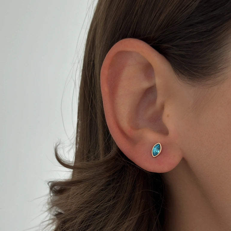 Turquoise Marquise Studs