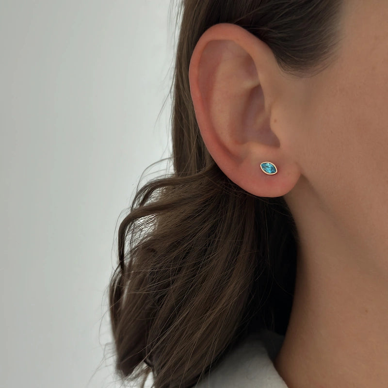 Turquoise Marquise Studs