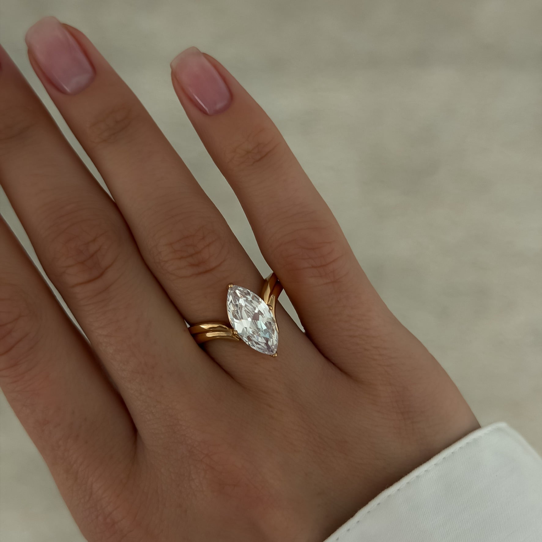 Crystal Marquise Ring