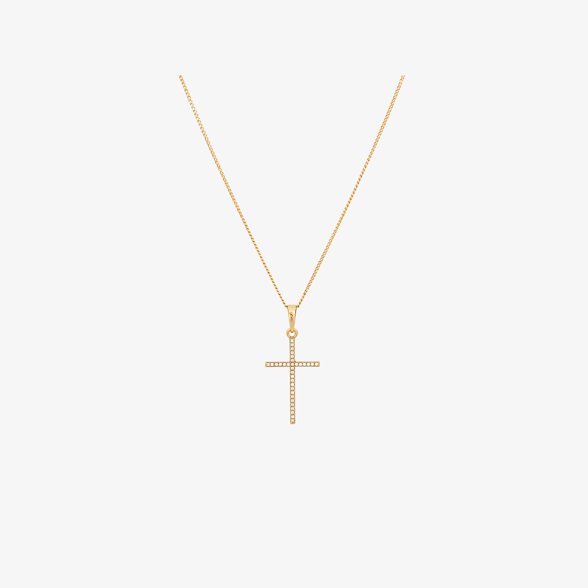 Crystal Cross Necklace
