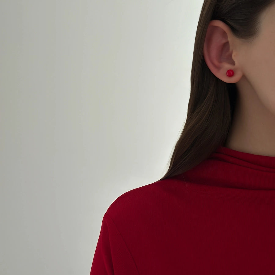 Scarlet Drop Studs