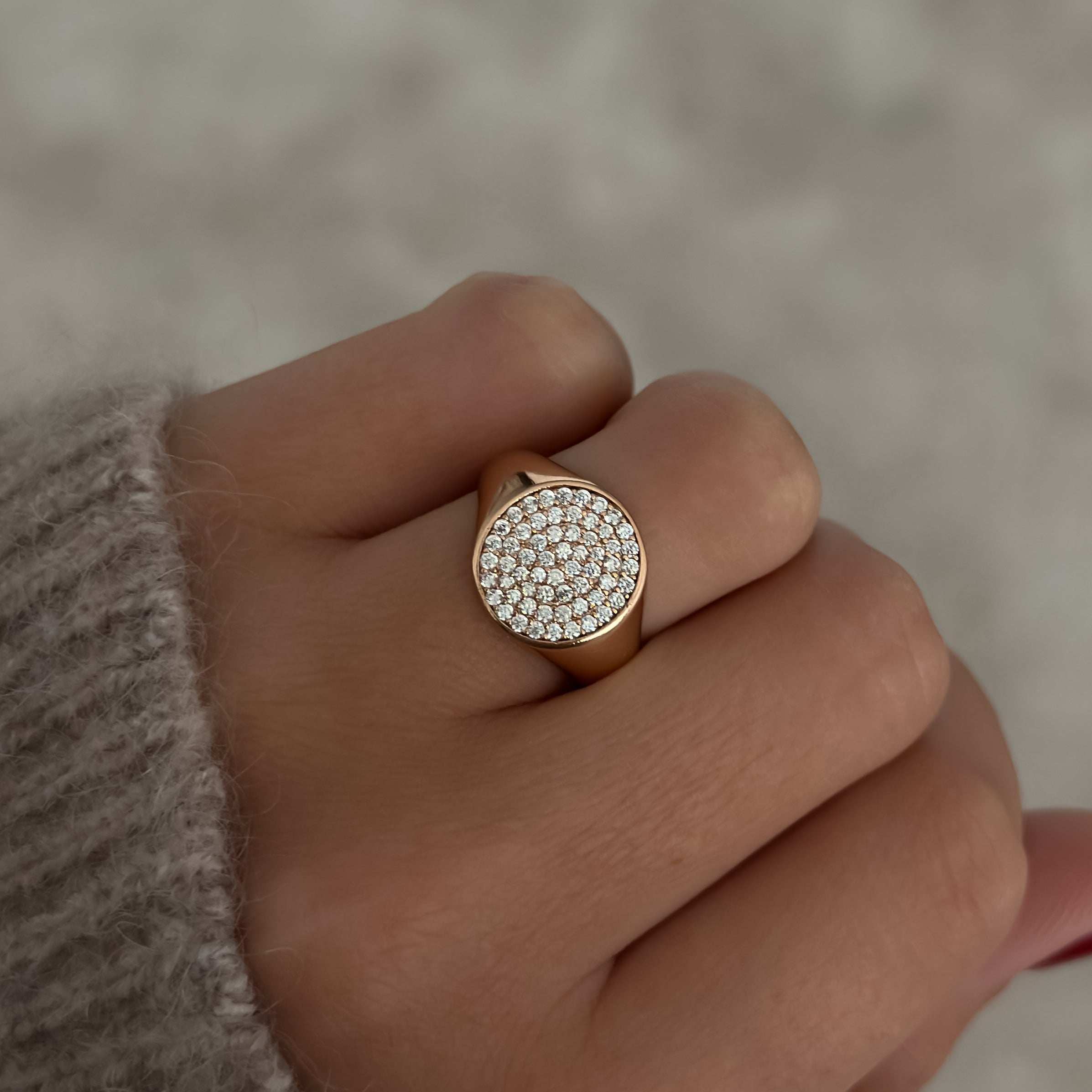 Bedazzle Signet Ring