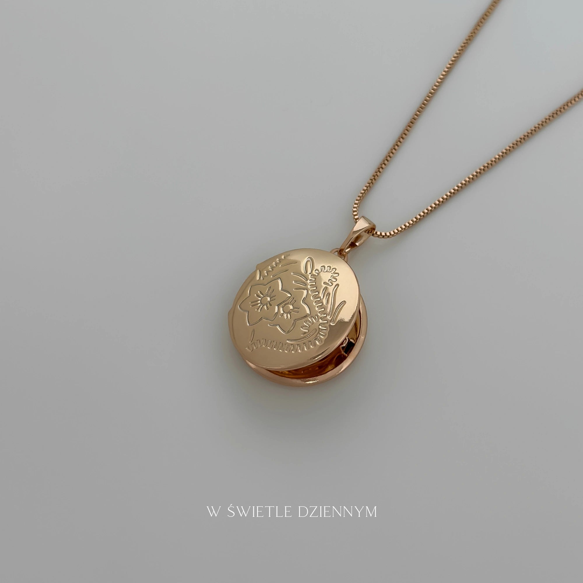 Flowers Locket Necklace