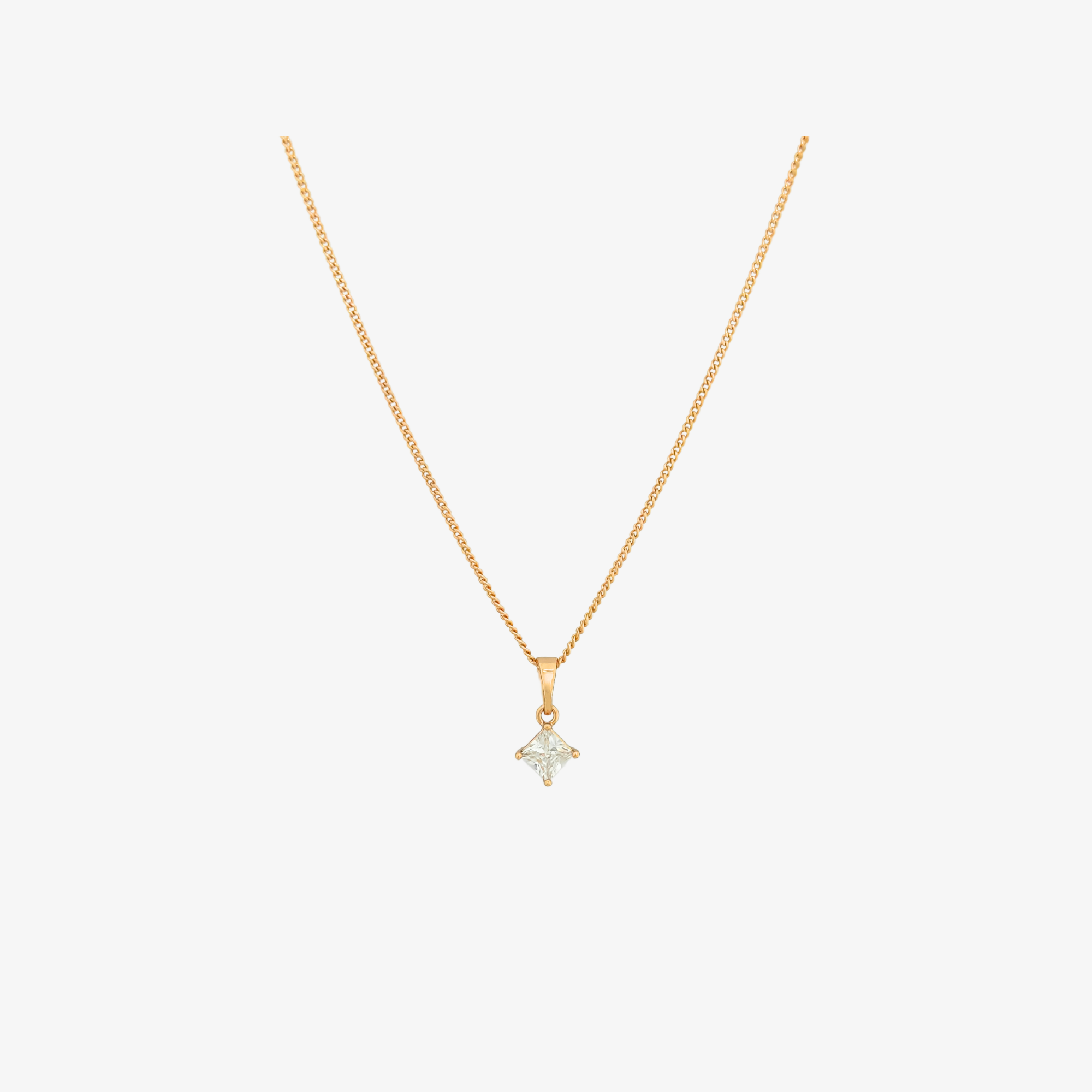 Crystal Tilt Necklace