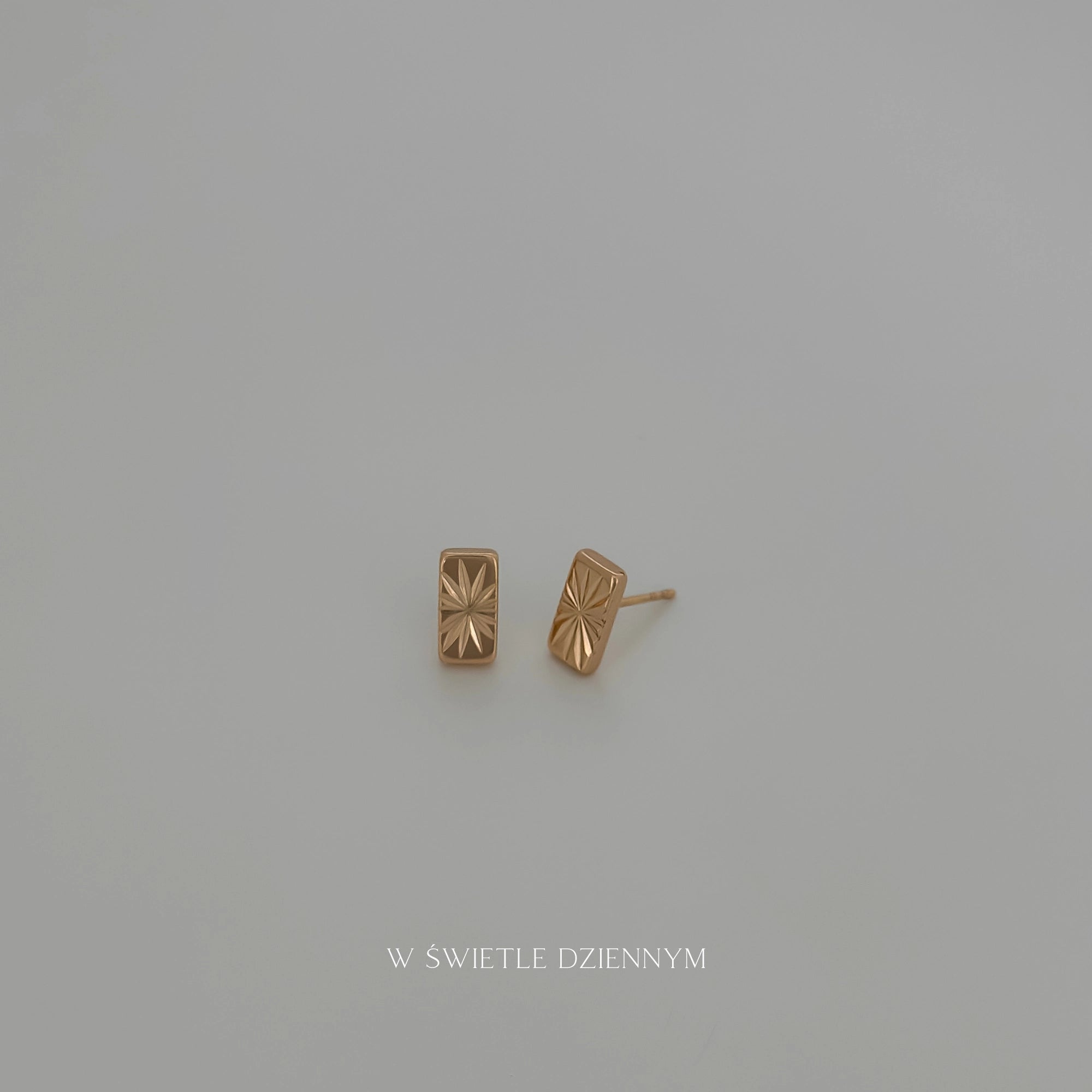 Golden Bar Studs