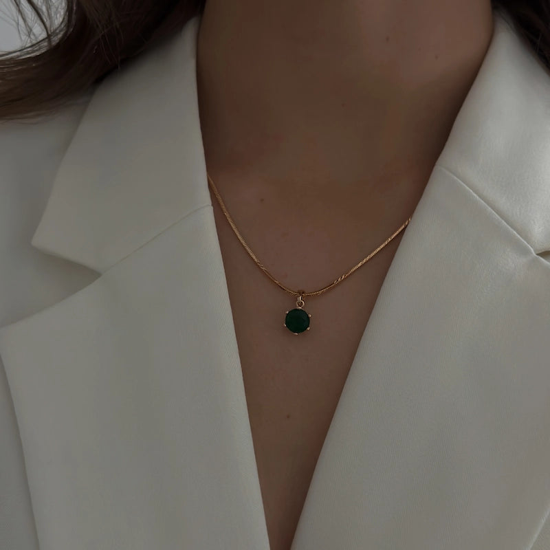 Emerald Diamond Necklace