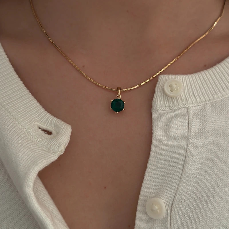 Emerald Diamond Necklace