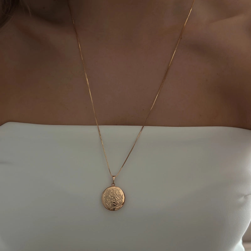 Flowers Locket Necklace