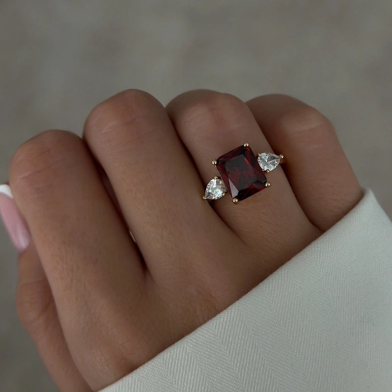 Winged Ruby Ring