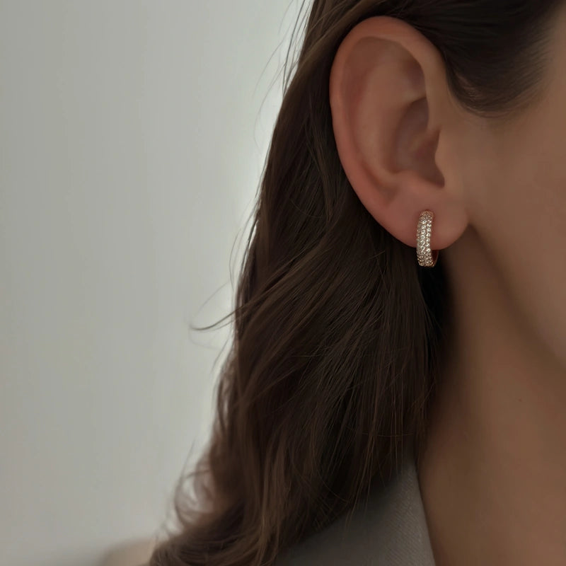 Pave 18MM Hoops