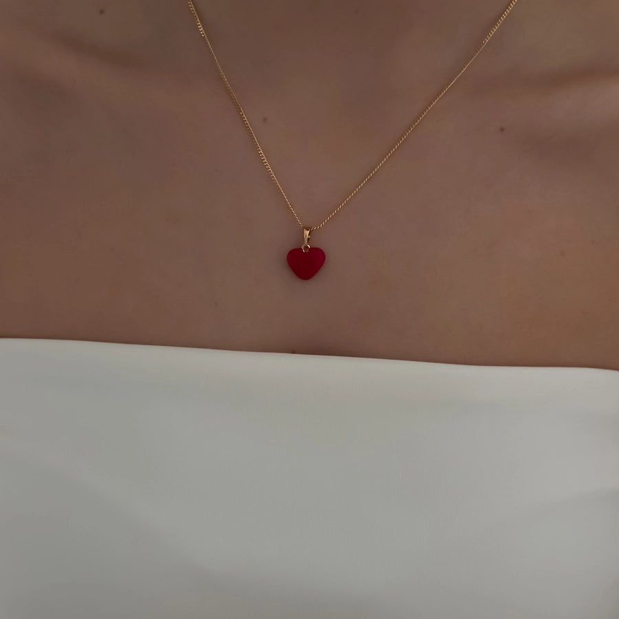 Scarlet Heart Necklace
