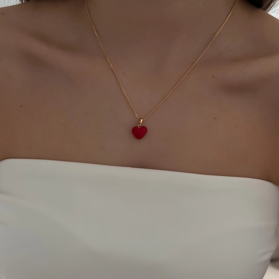 Scarlet Heart Necklace