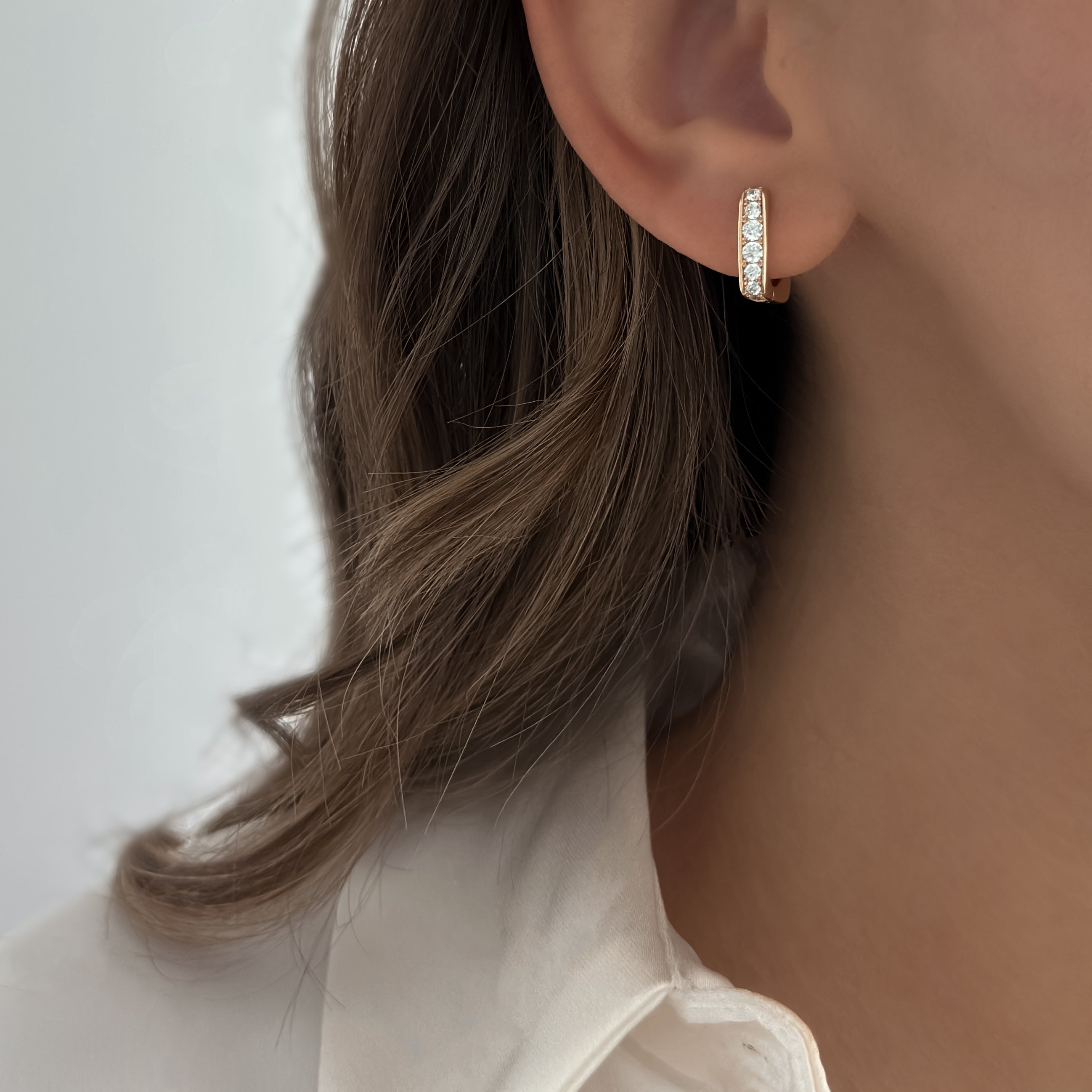 Square Bling Hoops