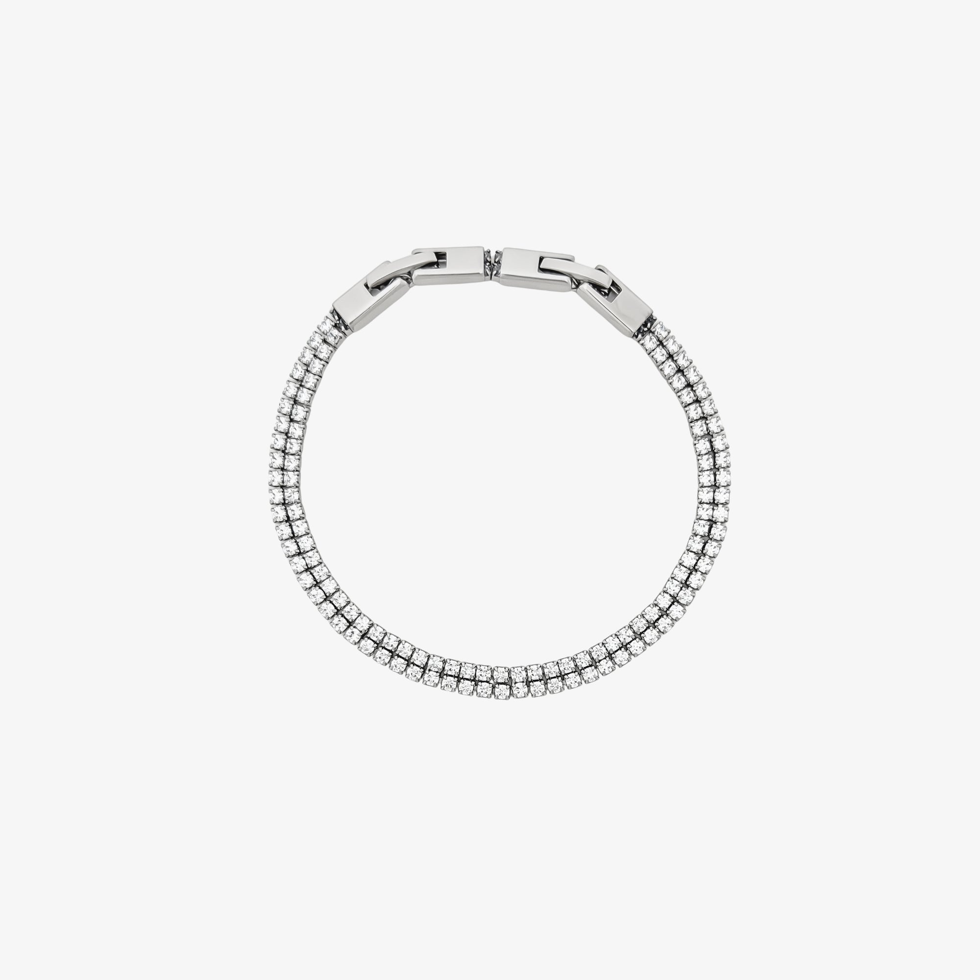 Double Tennis Bracelet [Silver]