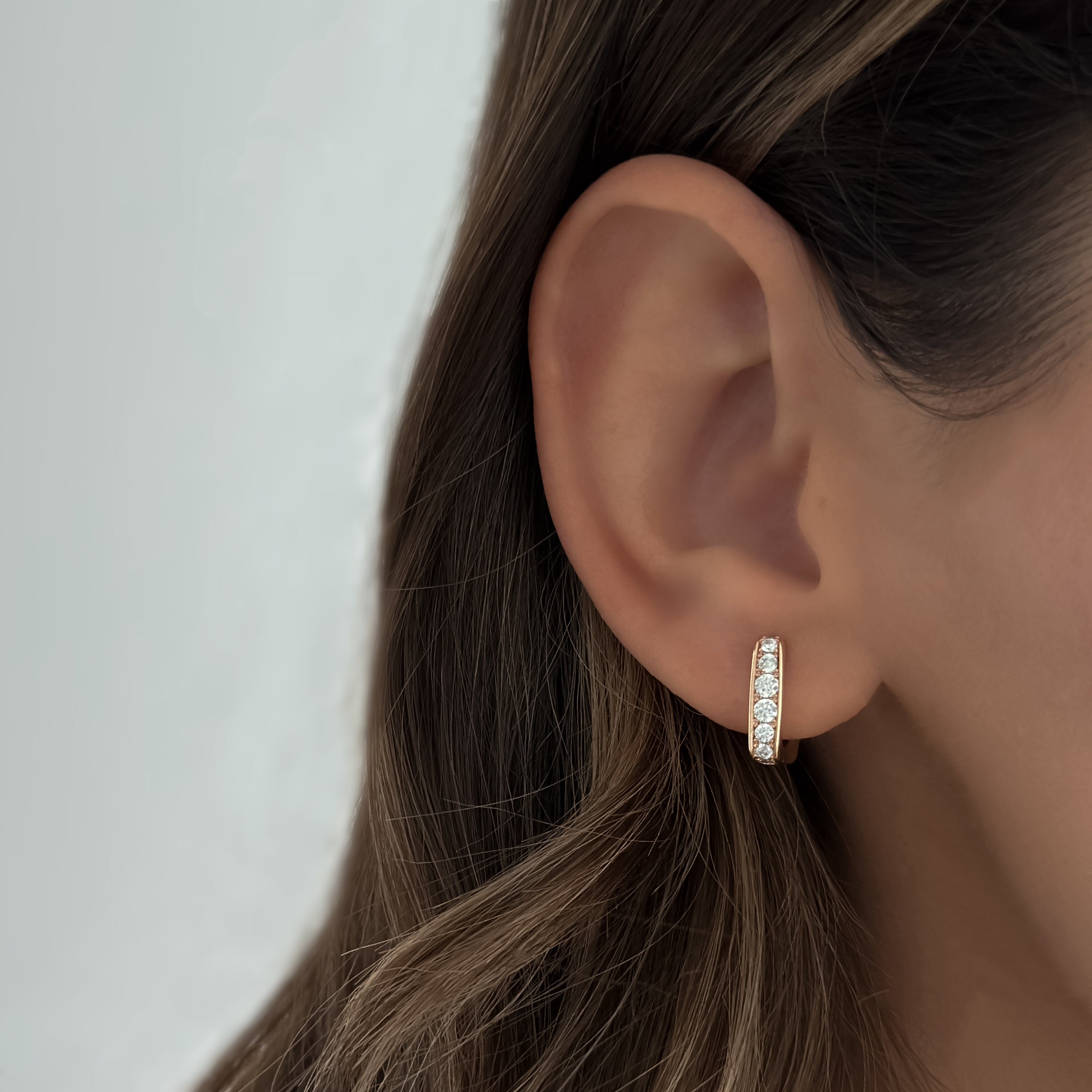 Square Bling Hoops