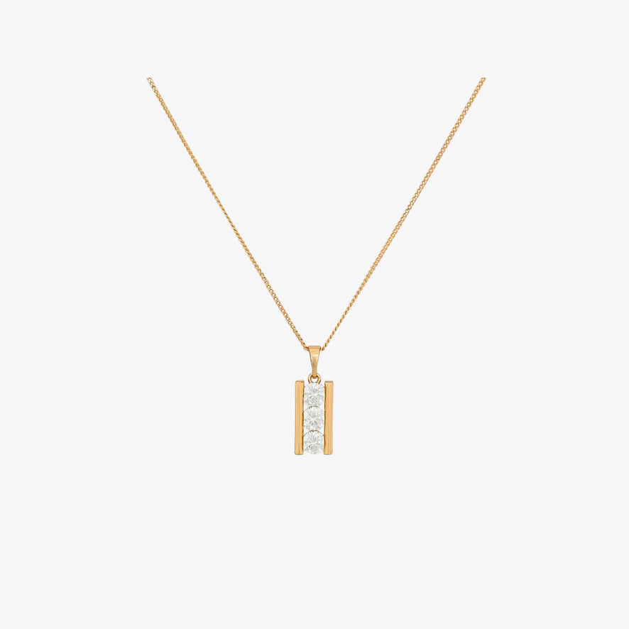 Diamonds Bar Necklace