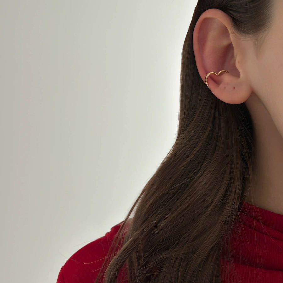 Big Heart Ear Cuff