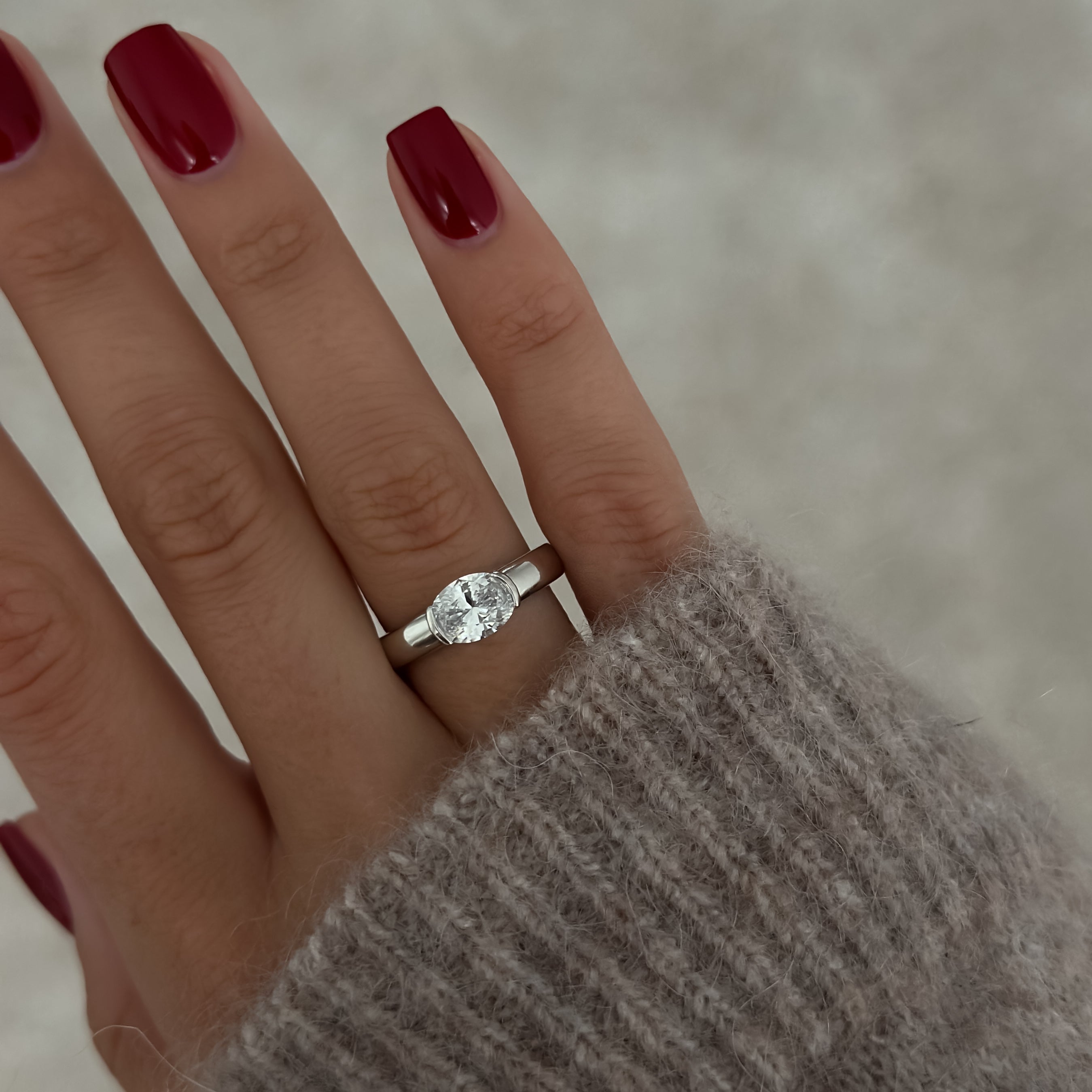 Mia Diamond Ring [Silver]