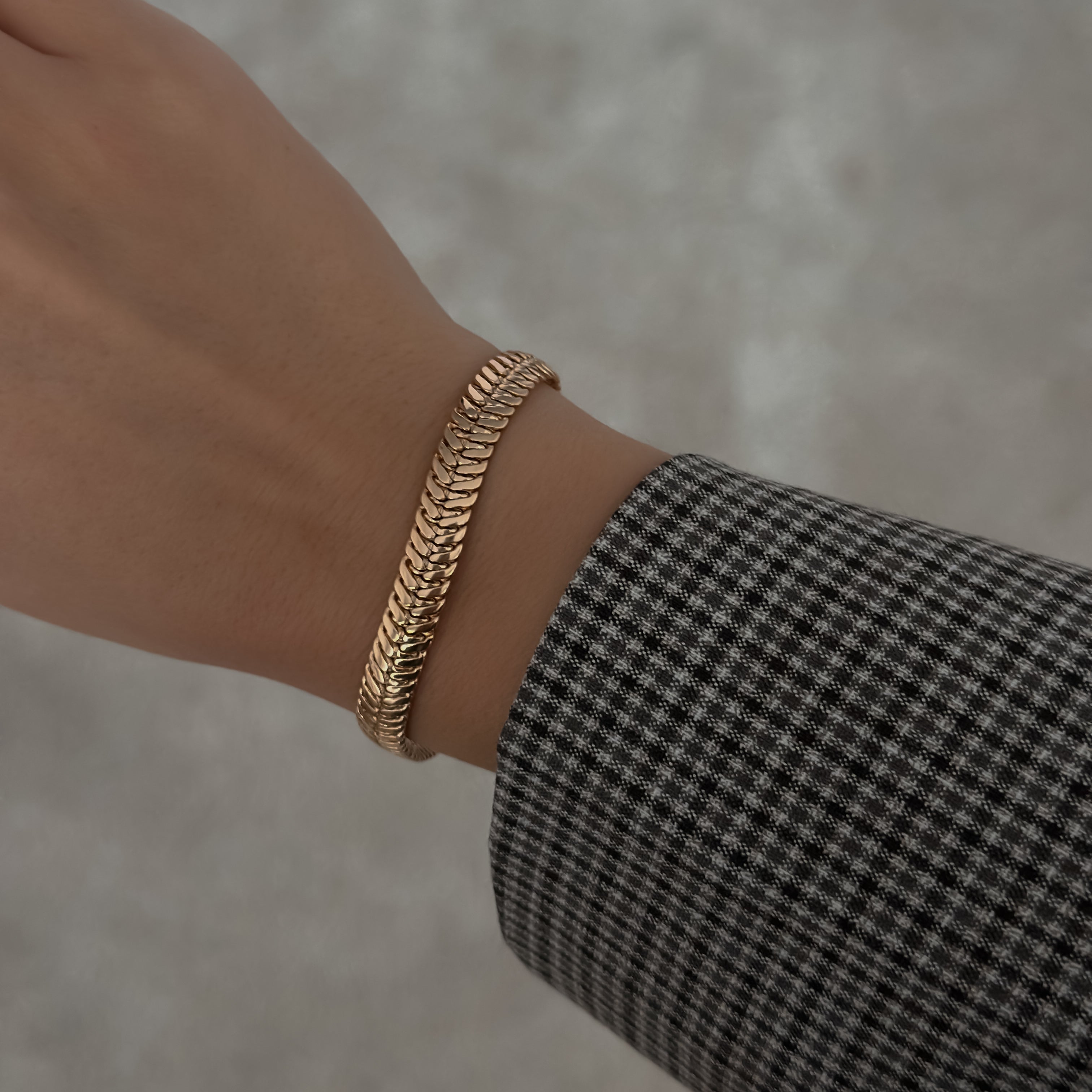 Herringbone Bold Bracelet