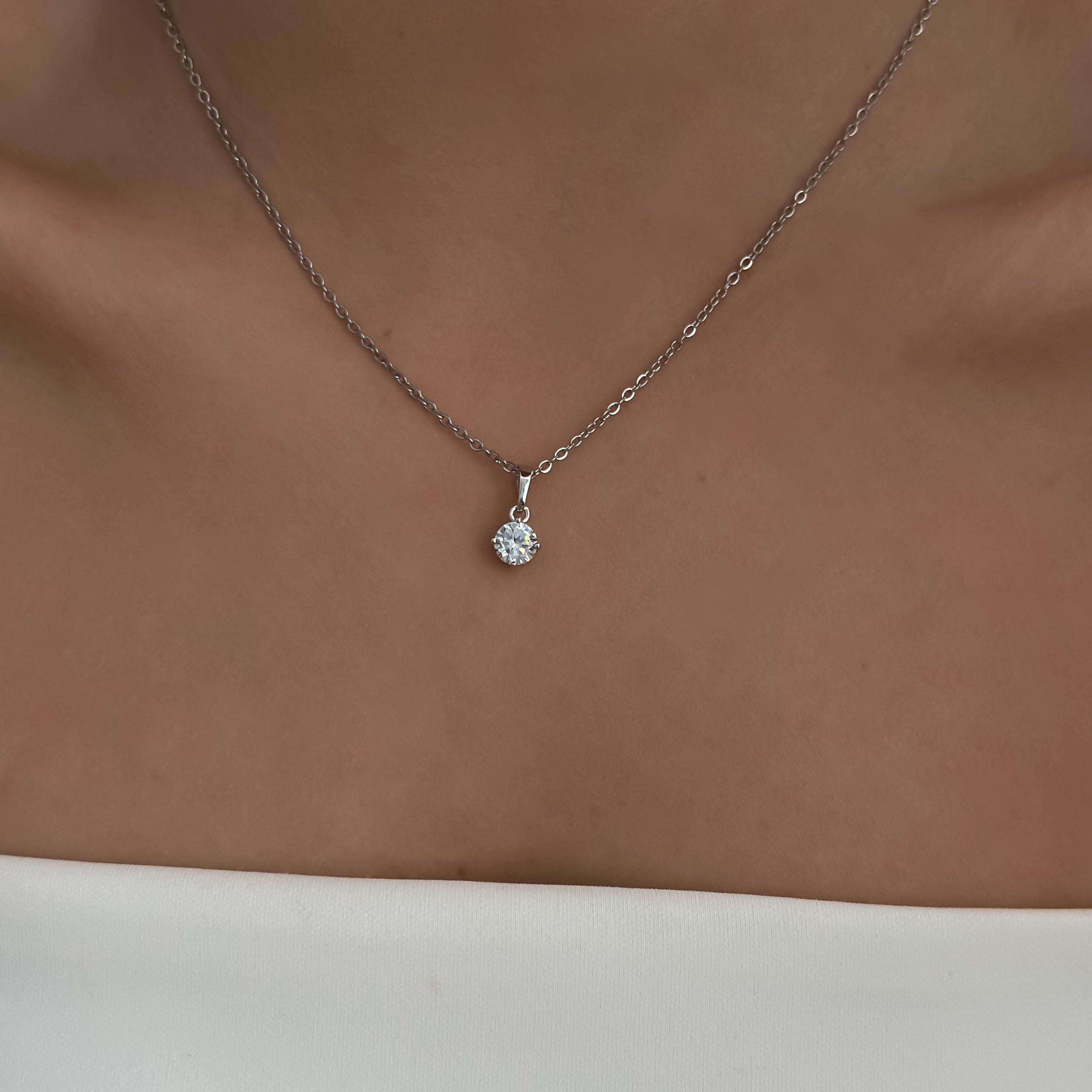 Diamond Necklace [Silver]