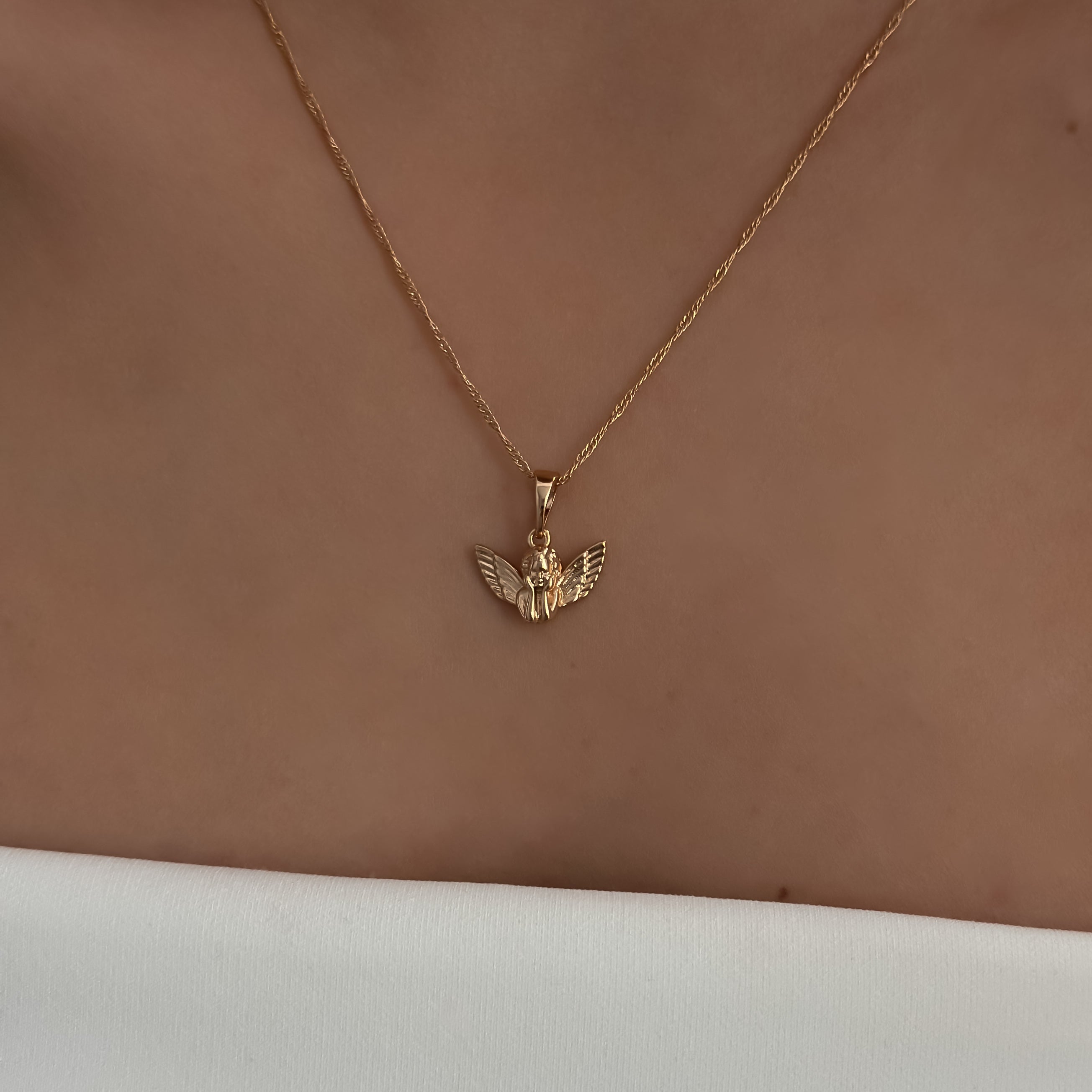Cherub Angel Necklace