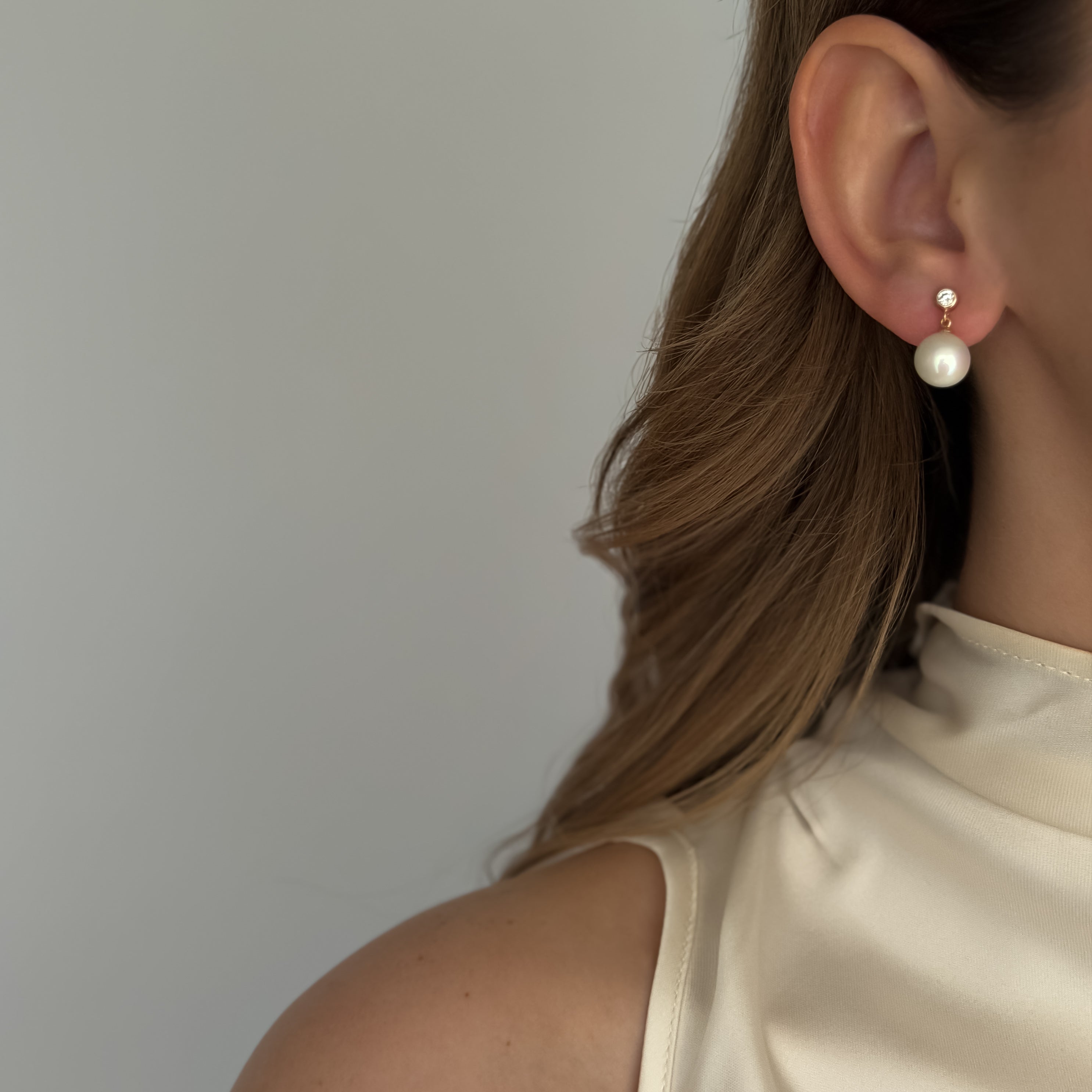 Diamond Studs Pearls
