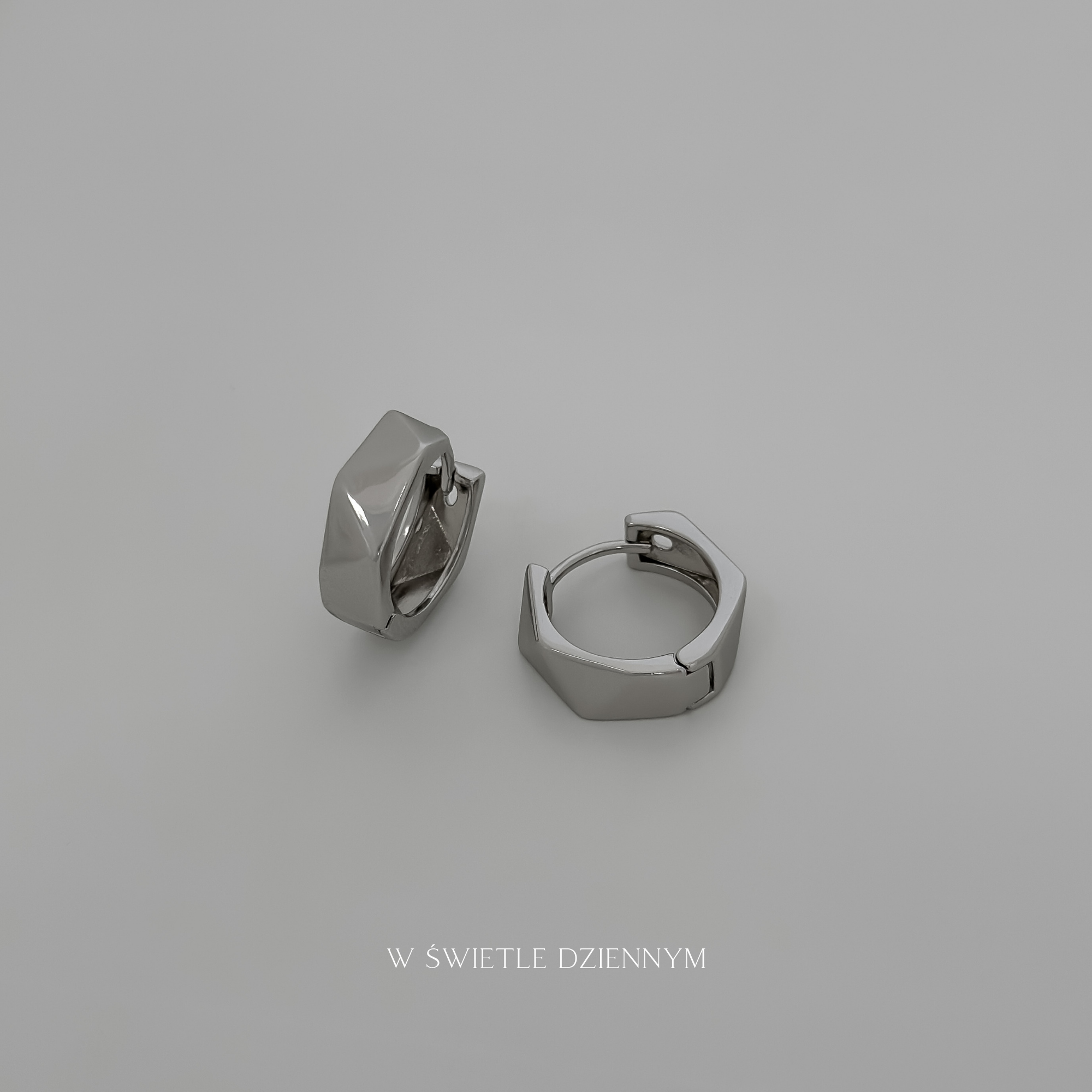 Geometric Hoops [Silver]