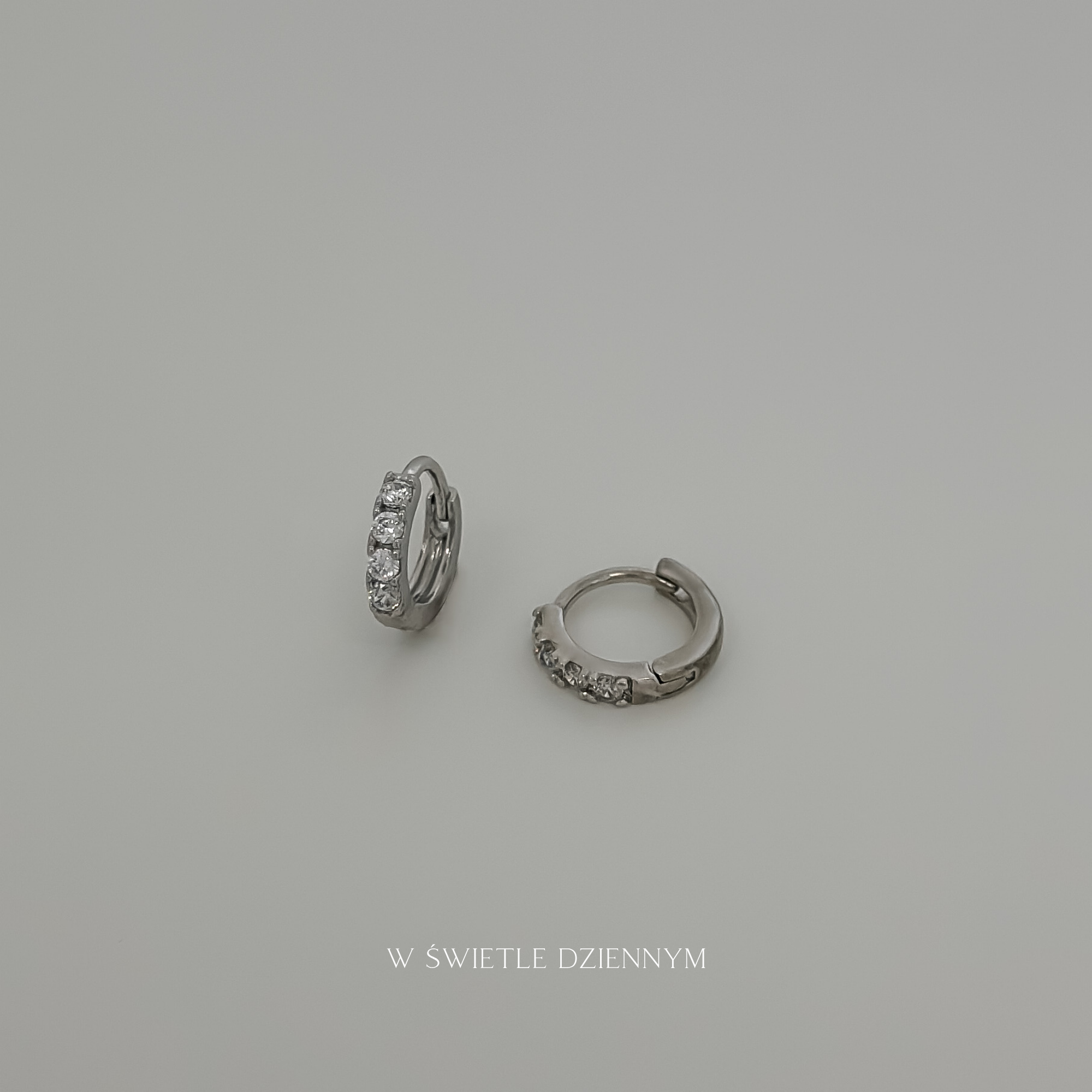 Crystal Huggies [Silver]