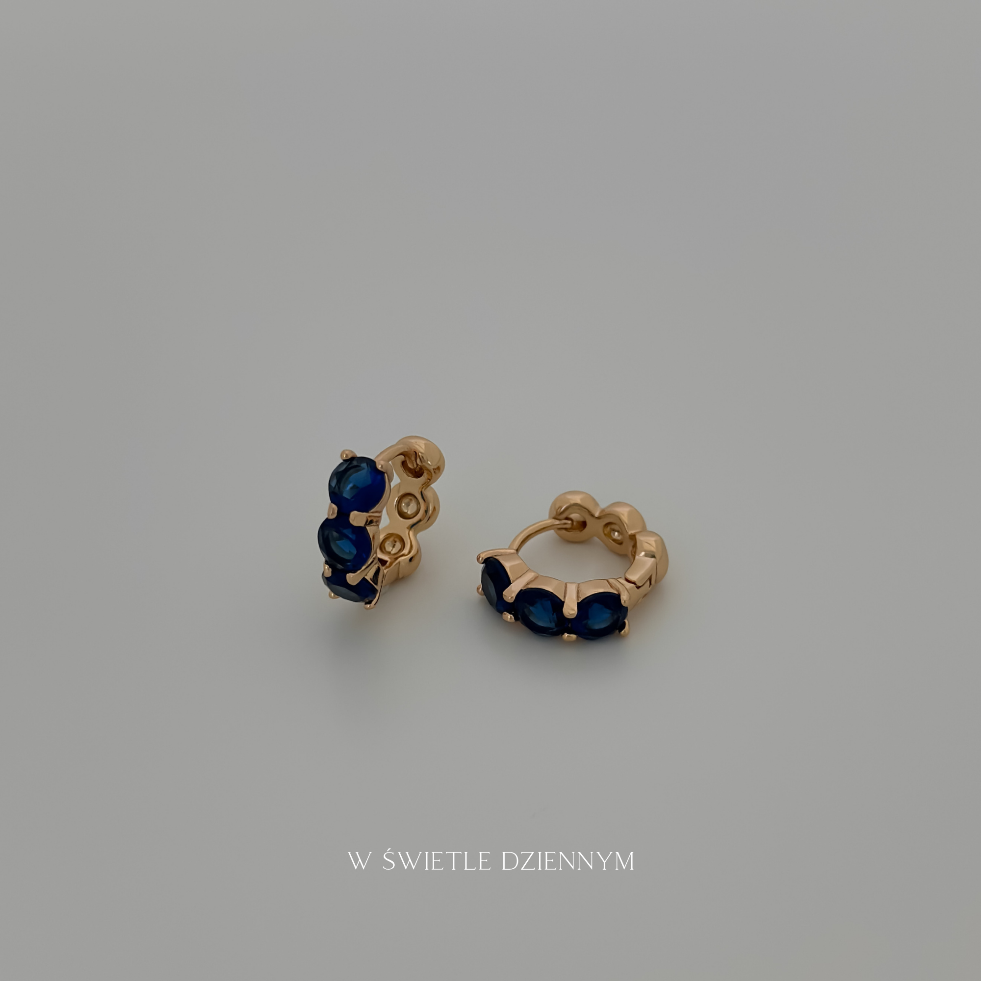 Triple Sapphire Hoops