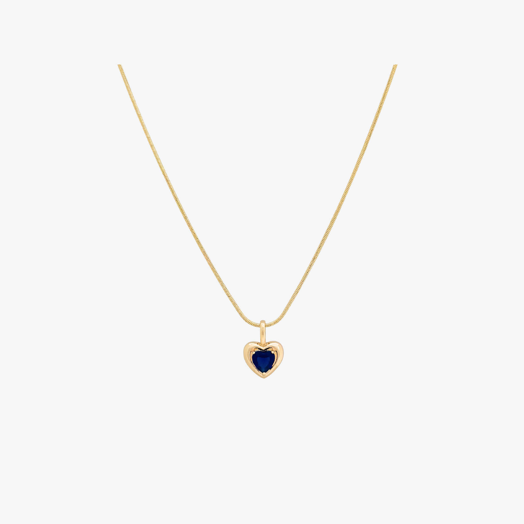 Sapphire Heart Necklace