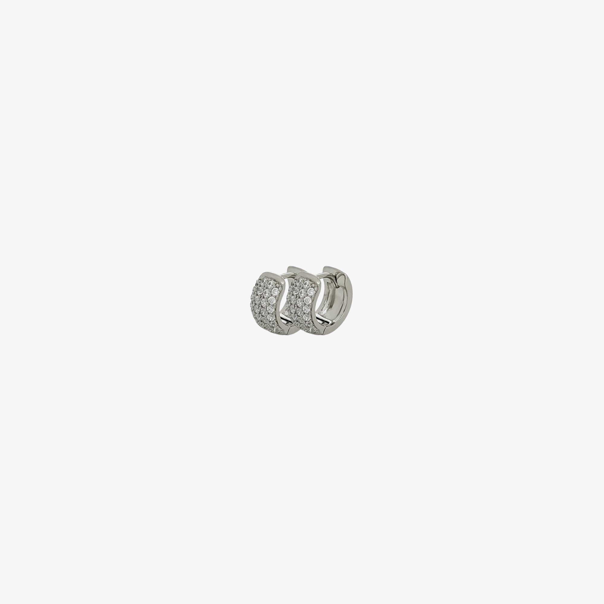 Crystal Huggies [Silver]